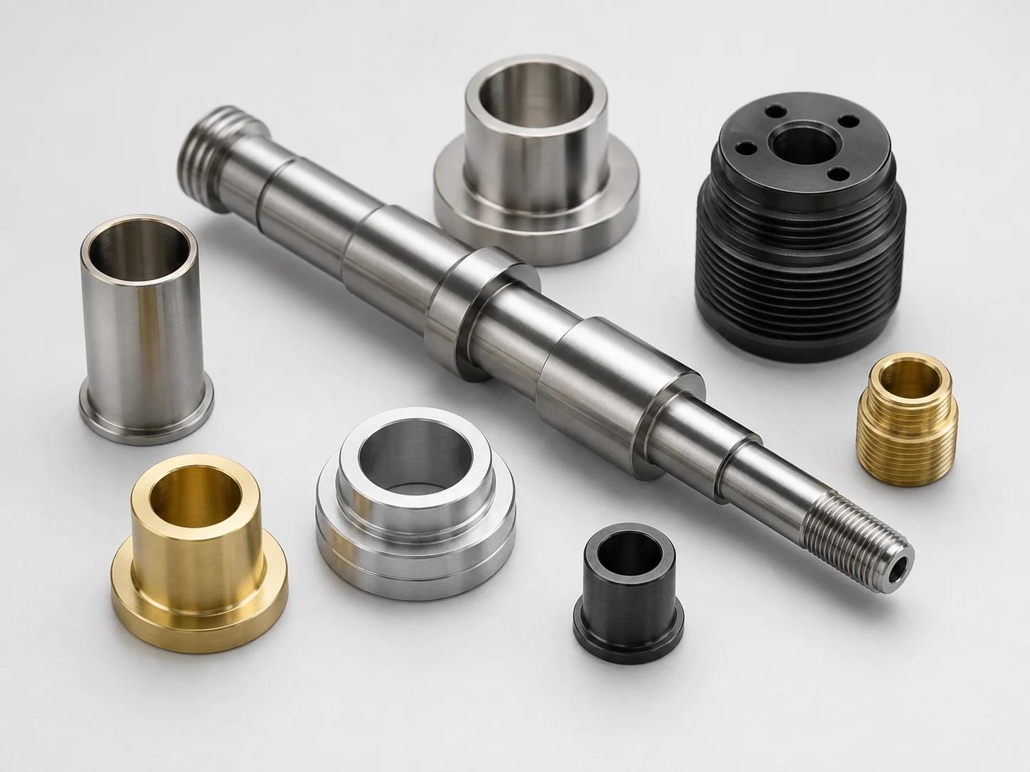 CNC turning and milling custom metal component family