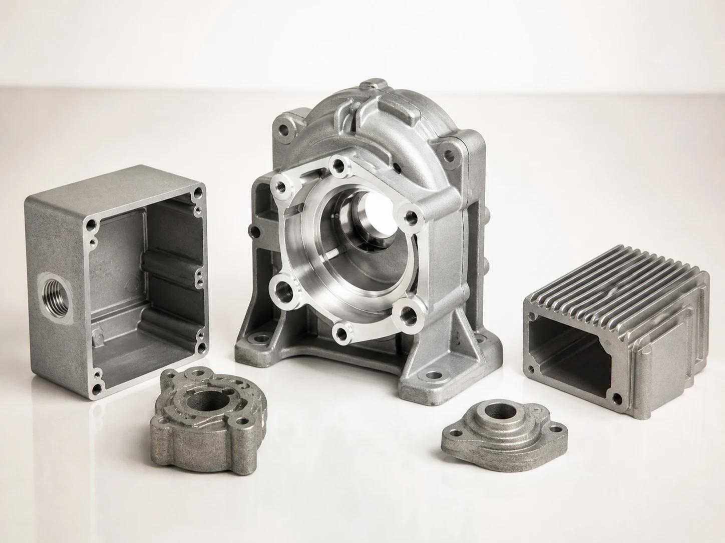 Die casting and finishing custom metal component family