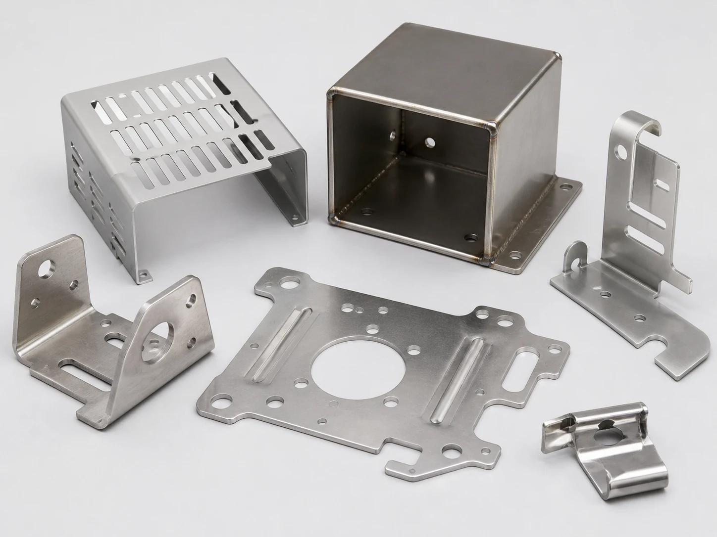 Sheet metal and stamping custom metal component family