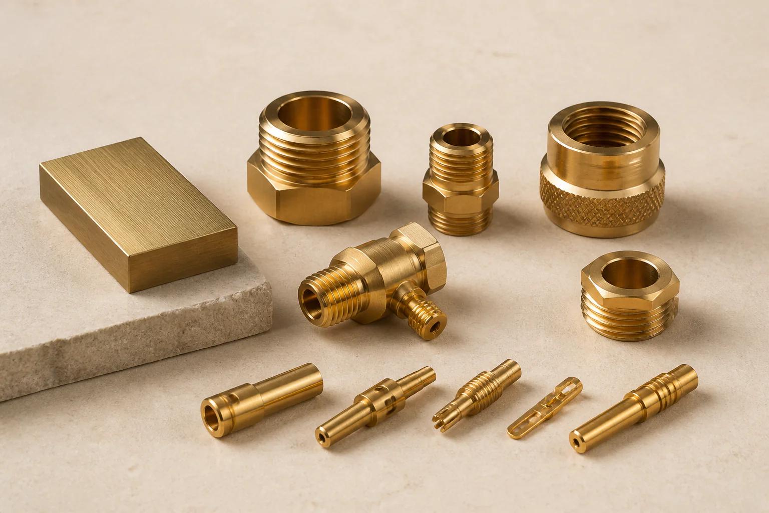Brass machined material examples
