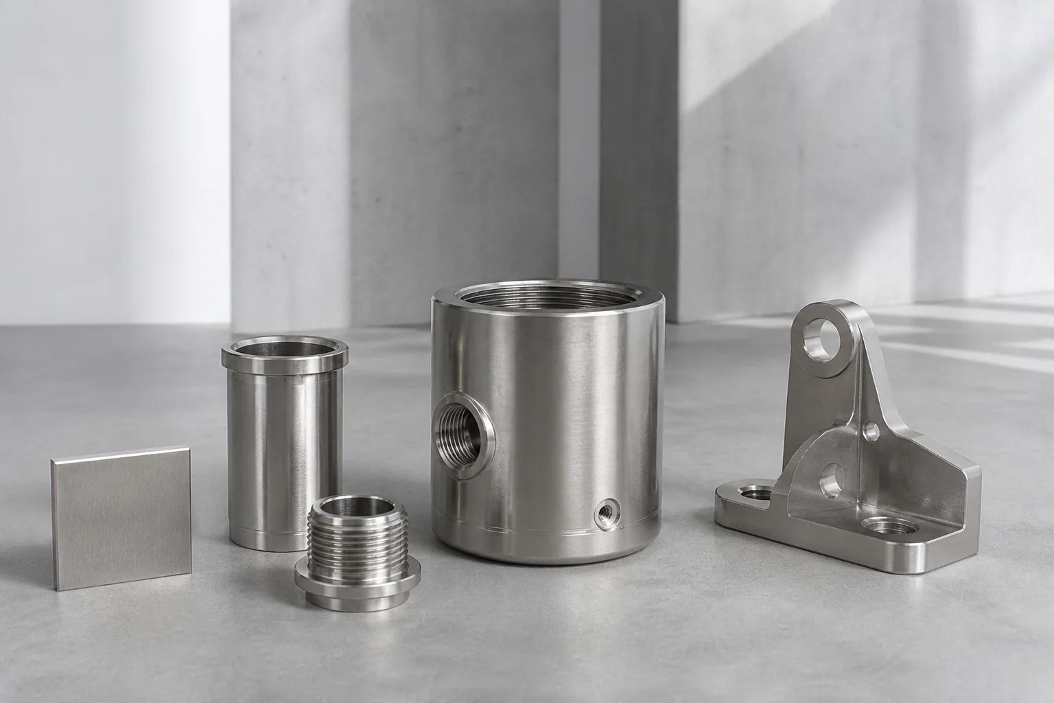 Stainless steel 304 machined material examples