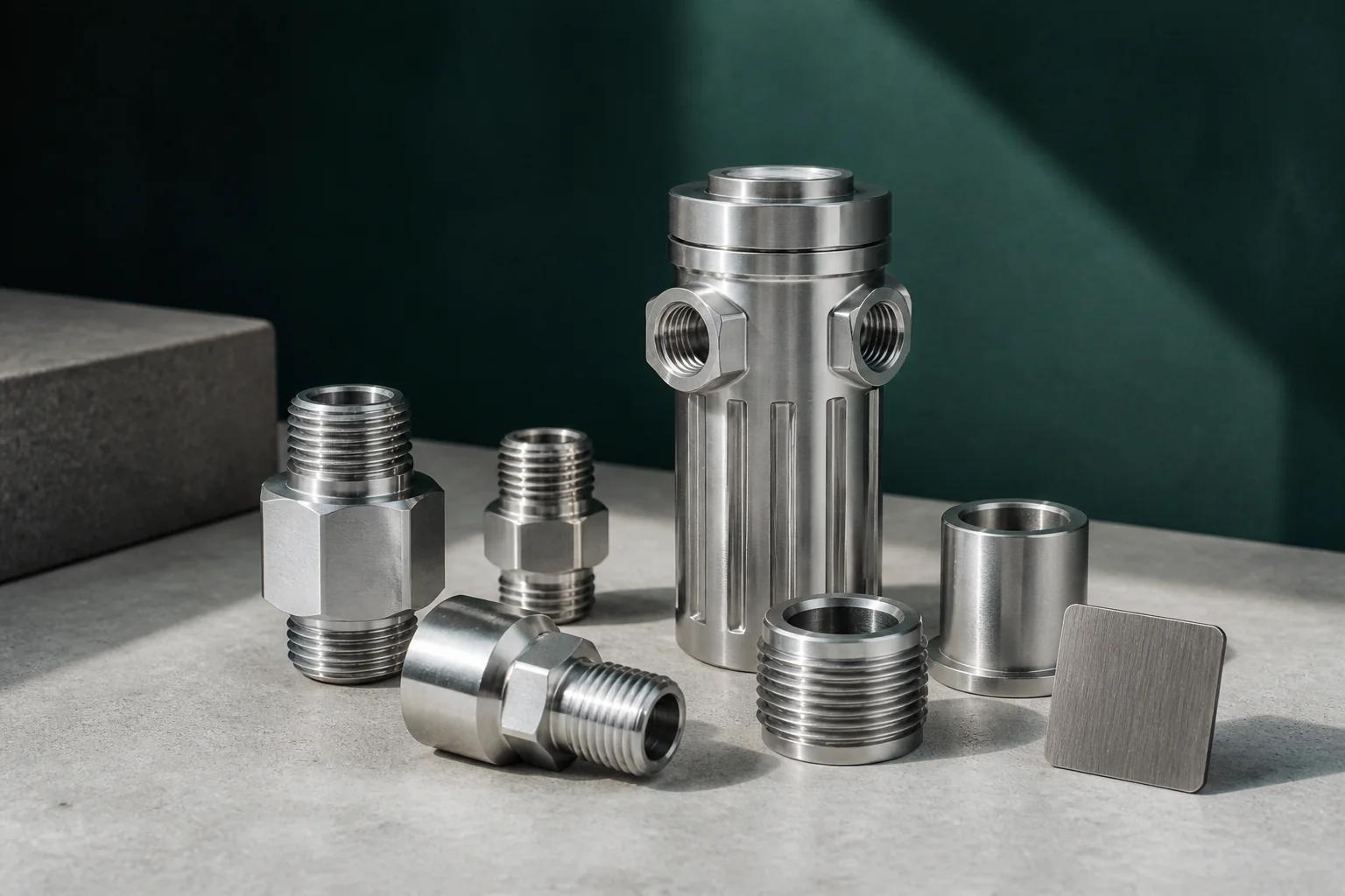 Stainless steel 316 machined material examples