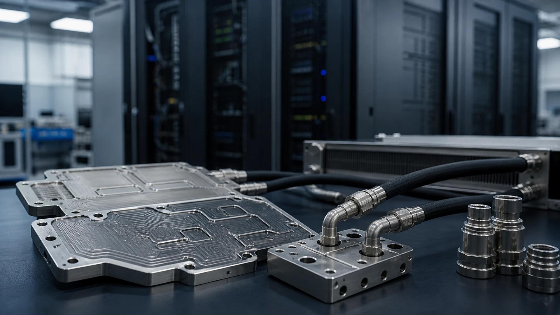 Collecteur métallique pour refroidissement liquide de data center