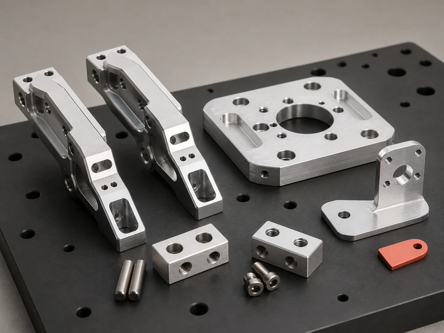 Custom CNC machined gripper fingers and end effector hardware
